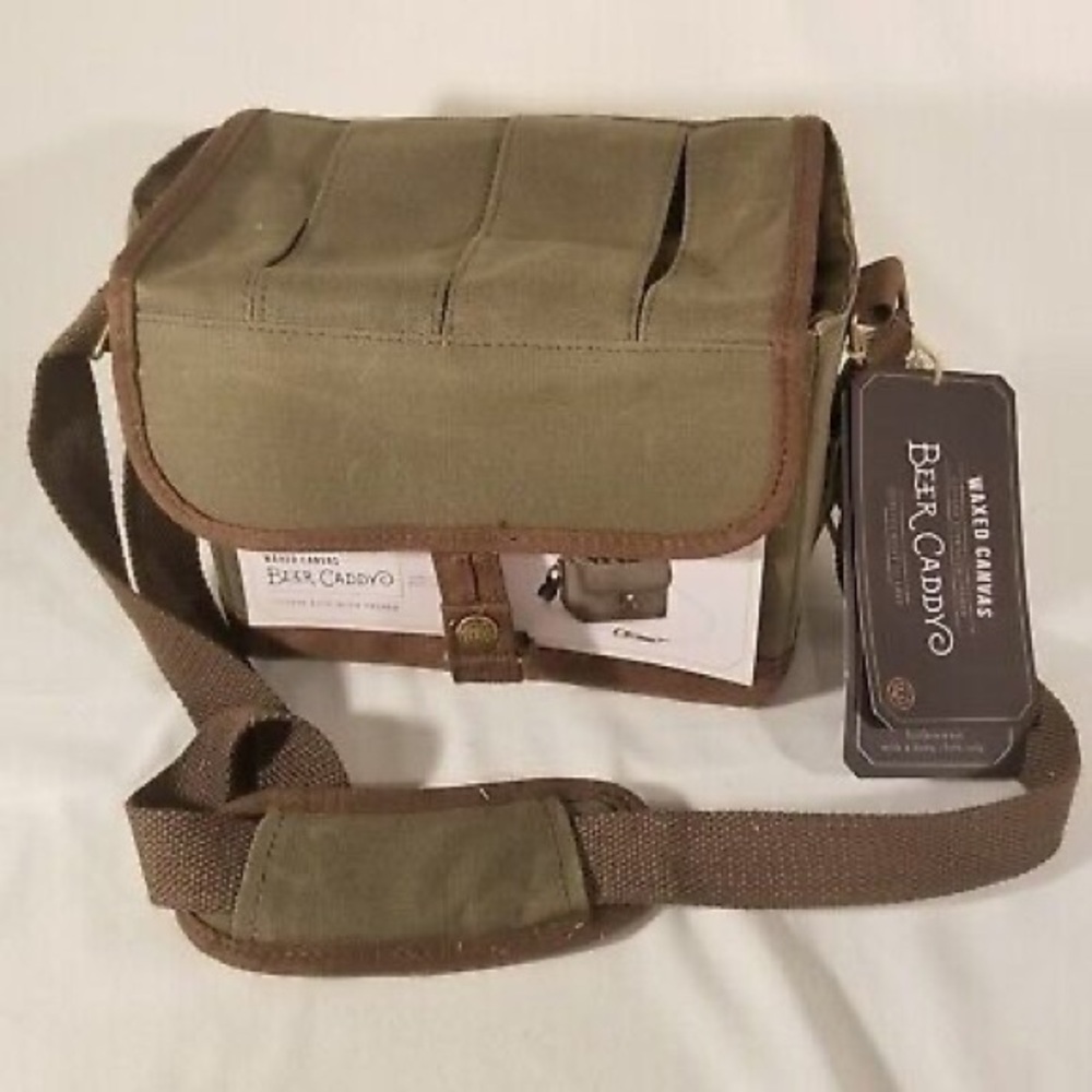 NWT Legacy A Picnic Time Brand 6-BottleBeer Caddy with Integrated Bottle Opener